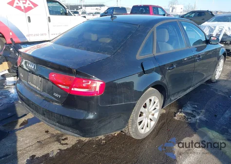 2013 Audi A4 2.0T Premium z USA, uszkodzony, nr VIN WAUAFAFLXDN028016